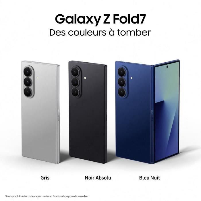 Samsung Galaxy Z Fold7 5G Smartphone 256 Go Noir Absolu 2