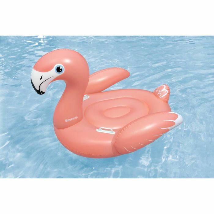 Bestway Flotteur Flamant Rose avec Poignées 168x120 cm +3 Ans Plage Piscine 41526 1