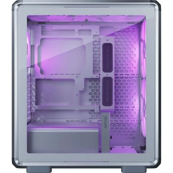 Cooler Master MasterFrame 500 Mesh Silver ARGB - Boîtier PC moyen tour modulaire FreeForm 2.0 - Support Mini-ITX à E-ATX, 360 mm radiateur, 390 mm GPU, 3 ventilateurs ARGB, USB-C Cooler Master MasterFrame 500 Mesh Silver ARGB - Boîtier PC moyen tour modulaire FreeForm 2.0 - Support Mini-ITX à E-ATX, 360 mm radiateur, 390 mm GPU, 3 ventilateurs ARGB, USB-C