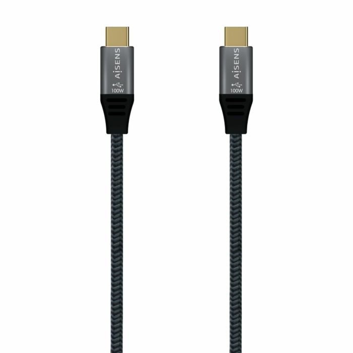 Câble USB-C Aisens A107-0628 1 m Gris (1 Unité) 0 Câble USB-C Aisens A107-0628 1 m Gris (1 Unité) 0