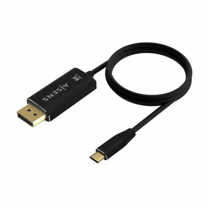 Adaptateur USB-C vers DisplayPort Aisens A109-0686 Noir 80 cm 0 Adaptateur USB-C vers DisplayPort Aisens A109-0686 Noir 80 cm 0
