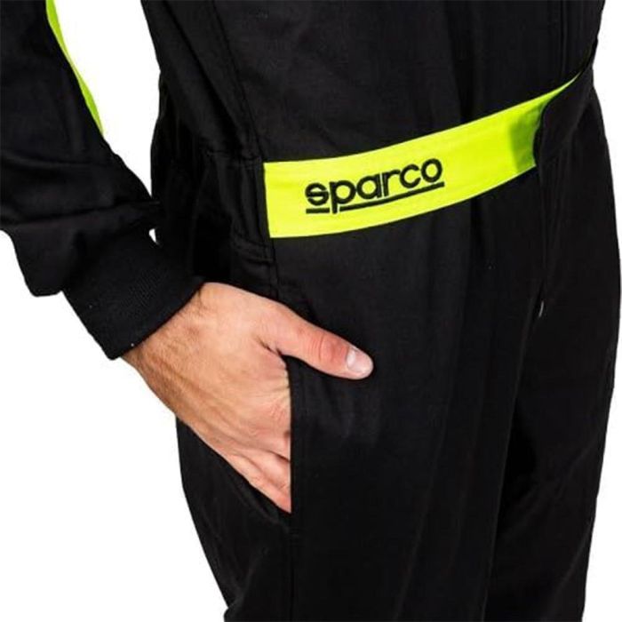 Sparco Mono Rookie 2020 Taille M Noir-Jaune S002343NRGF2M Combinaison Kart Élastique Ceinture Poches 4