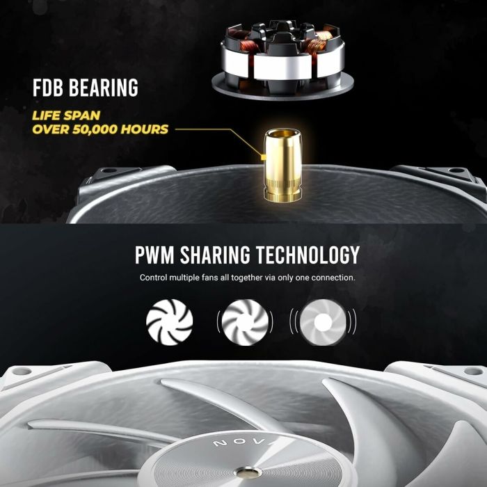 Ventillateur de cabine Antec 0-761345-40050-3 Ø 12 cm (1 Unité) 2