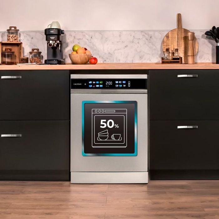 Lave-vaisselle Cecotec Bolero Aguazero 6210 Inox D 60 cm Acier 2