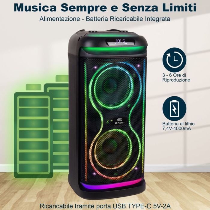 Haut-parleur portable Trevi Trevi XF 650 KB 5