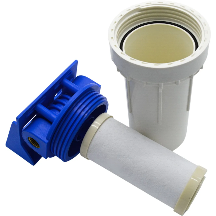 Uvoji Kit de filtration à charbon actif 2 en 1, 5 microns, pour camping-car et van - Élimination des goûts et odeurs, compact 12.6x13x21.5 cm