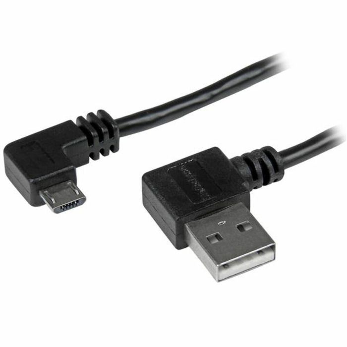 Câble USB vers Micro USB Startech USB2AUB2RA2M Noir 0 Câble USB vers Micro USB Startech USB2AUB2RA2M Noir 0