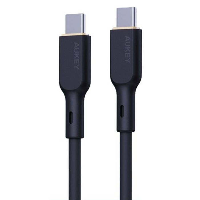 Câble USB-C vers USB-C Aukey CB-SCC101 Noir 1 m 7