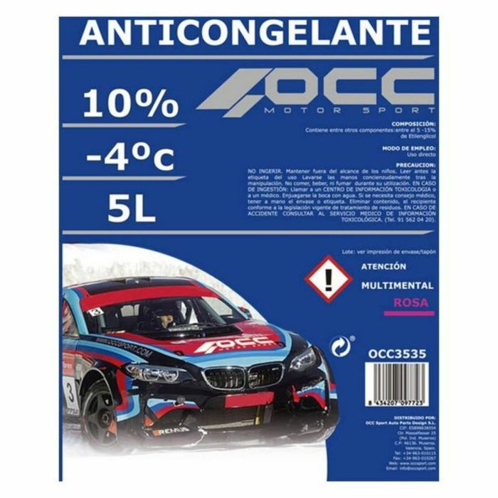 Antigel OCC Motorsport OCC3535 10% Rose (5 L) 1