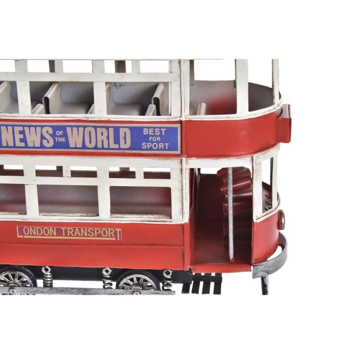 Figurine Décorative DKD Home Decor Rouge Vert Train Vintage 28 x 9 x 20 cm (2 Unités) 2