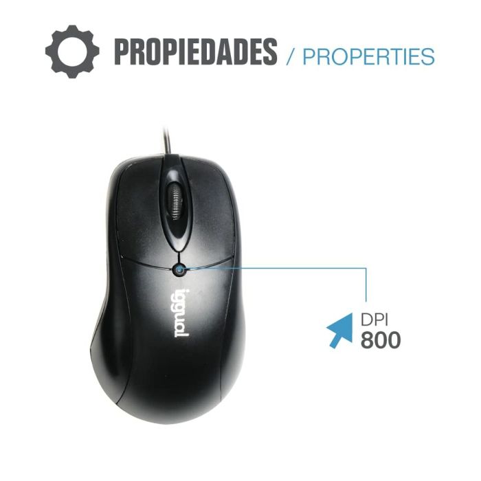 clavier et souris iggual COM-CK-BASIC QWERTY USB 1