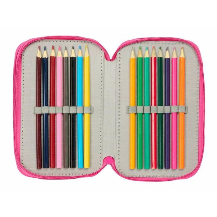 Pochette à crayons triple Minnie Mouse Rose 12,5 x 19,5 x 5,5 cm 37 Pièces 2 Pochette à crayons triple Minnie Mouse Rose 12,5 x 19,5 x 5,5 cm 37 Pièces 2