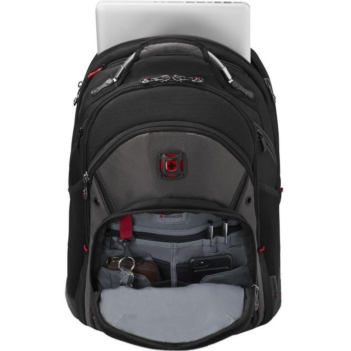 WENGER Synergy Notebook Rucksack fuer 35.8 bis 39.6cm 14.1 bis 15.6Zoll Tablet. Laptop schwarz grau 2 WENGER Synergy Notebook Rucksack fuer 35.8 bis 39.6cm 14.1 bis 15.6Zoll Tablet. Laptop schwarz grau 2