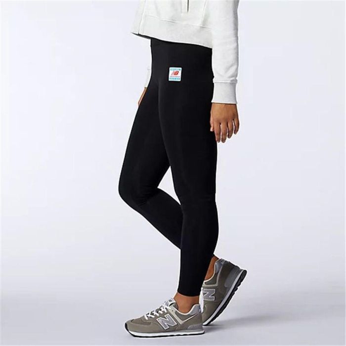 Leggings de Sport pour Femmes New Balance Essentials Field Day Noir