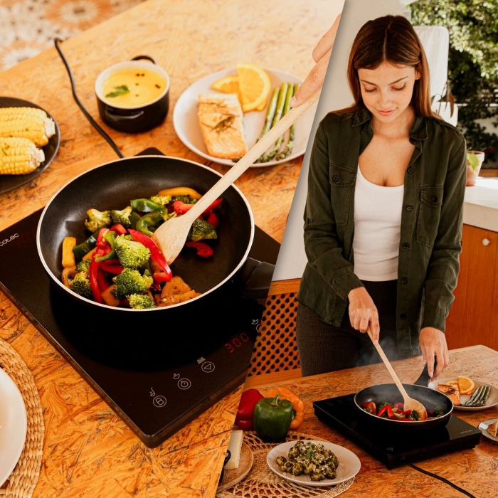 Plaque à Induction Cecotec Full Magma Slim 2000 W Noir 6 Plaque à Induction Cecotec Full Magma Slim 2000 W Noir 6