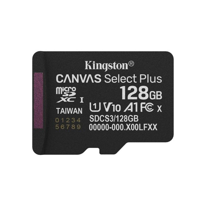Carte Mémoire Micro SD avec Adaptateur Kingston SDCS3/128GBSP 128 GB 4 Carte Mémoire Micro SD avec Adaptateur Kingston SDCS3/128GBSP 128 GB 4
