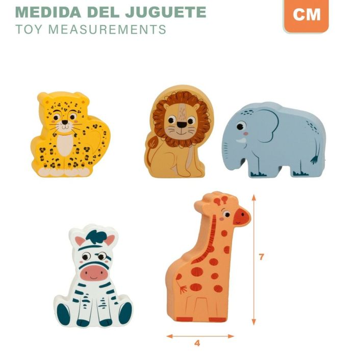 Set de construction Woomax animaux 28 Pièces (6 Unités) 2 Set de construction Woomax animaux 28 Pièces (6 Unités) 2