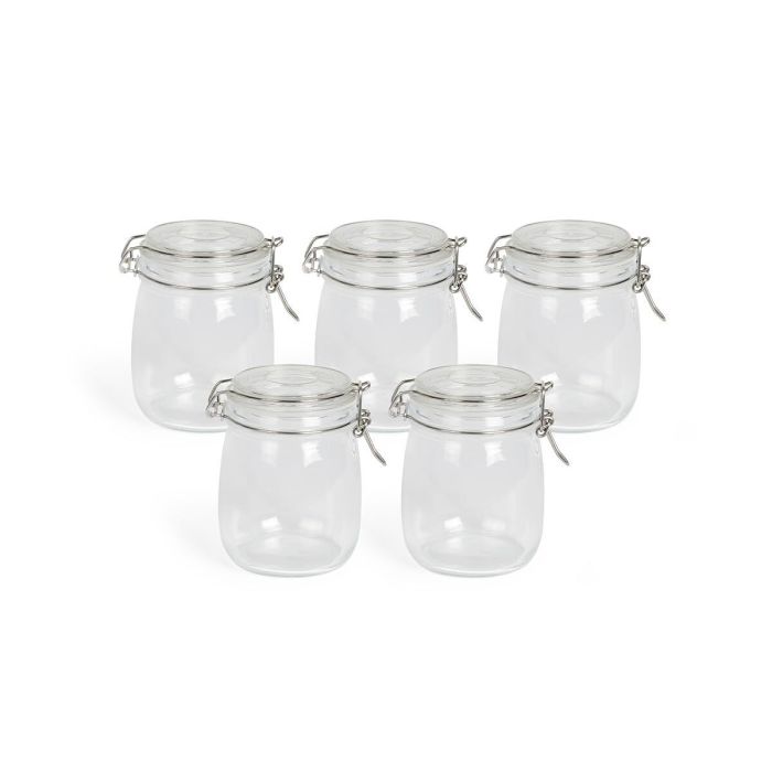Pots Livoo Transparent Verre Borosilicaté 750 ml 5 Pièces 6