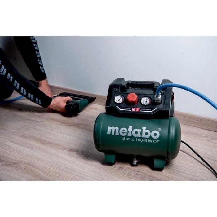 Compresseur - METABO - Basic 160-6 W OF - 6 Litres - 900 W - 8 bar 4