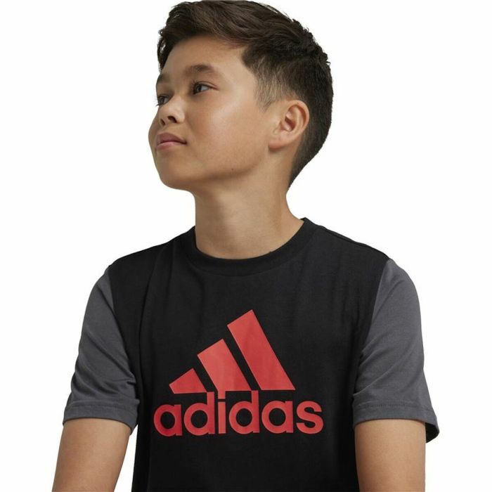 T-shirt à manches courtes unisex Adidas Essentials Noir 2 T-shirt à manches courtes unisex Adidas Essentials Noir 2