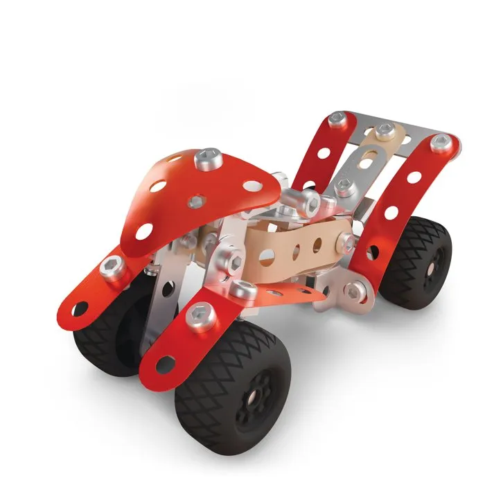 Meccano Coffret de Construction APM11114 pour Quad, Jeu de Construction en Pièces Métal et Plastique avec Outils pour Enfants Meccano Coffret de Construction APM11114 pour Quad, Jeu de Construction en Pièces Métal et Plastique avec Outils pour Enfants