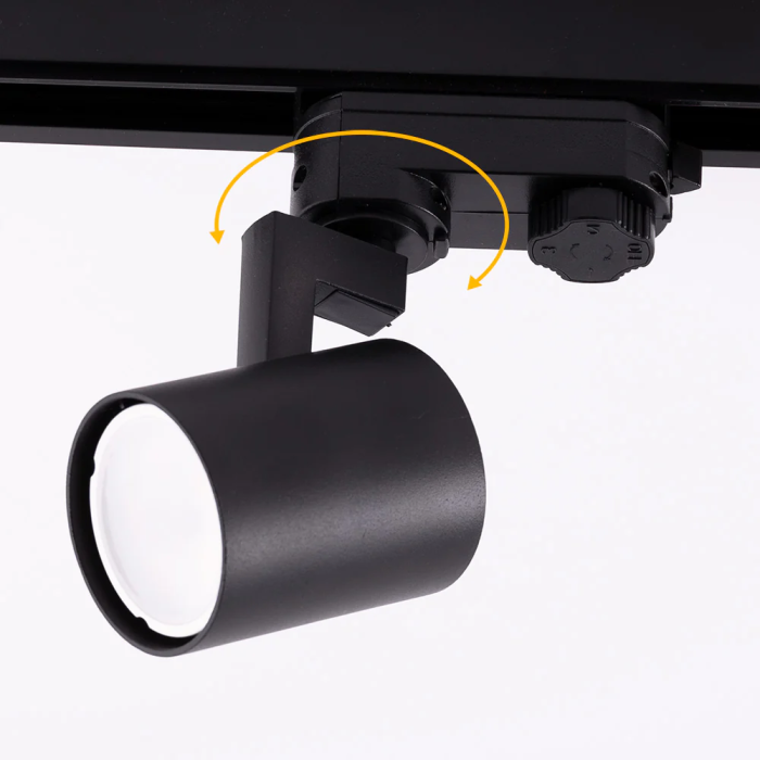 Lumiastra Projecteur sur rail triphasé 1xGU10 Noir 3