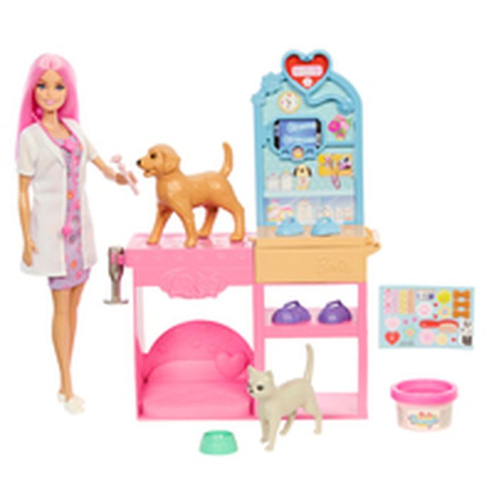 Playset Barbie Veterinarian Clinic 15 Pièces 8