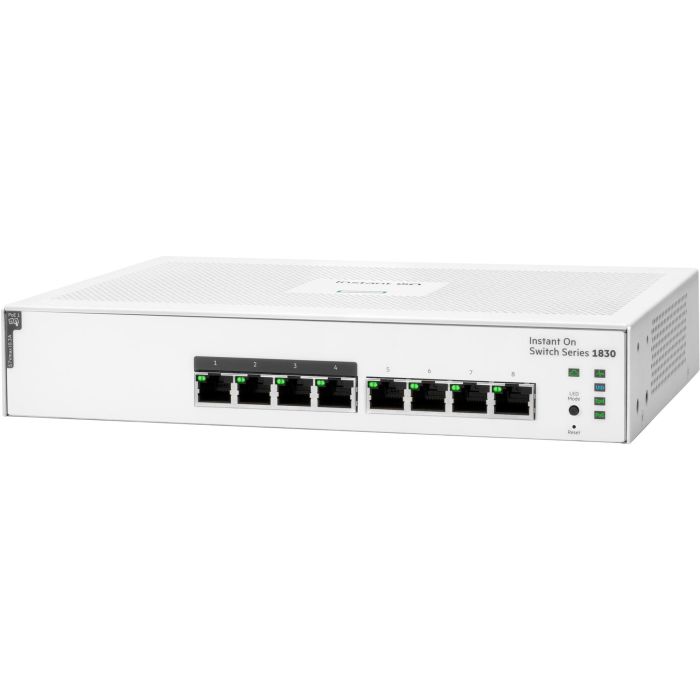 8P HP Enterprise Aruba Instant On 1830 8G PoE+ (65W) Switch 1