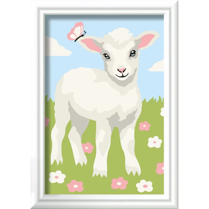 Ravensburger 12023215 Kit CreArt Kids Peinture par Numéros - Mouton, Mini Tableau 8x12cm avec Cadre, 5 Peintures, Pinceau - Dès 7 Ans Ravensburger 12023215 Kit CreArt Kids Peinture par Numéros - Mouton, Mini Tableau 8x12cm avec Cadre, 5 Peintures, Pinceau - Dès 7 Ans