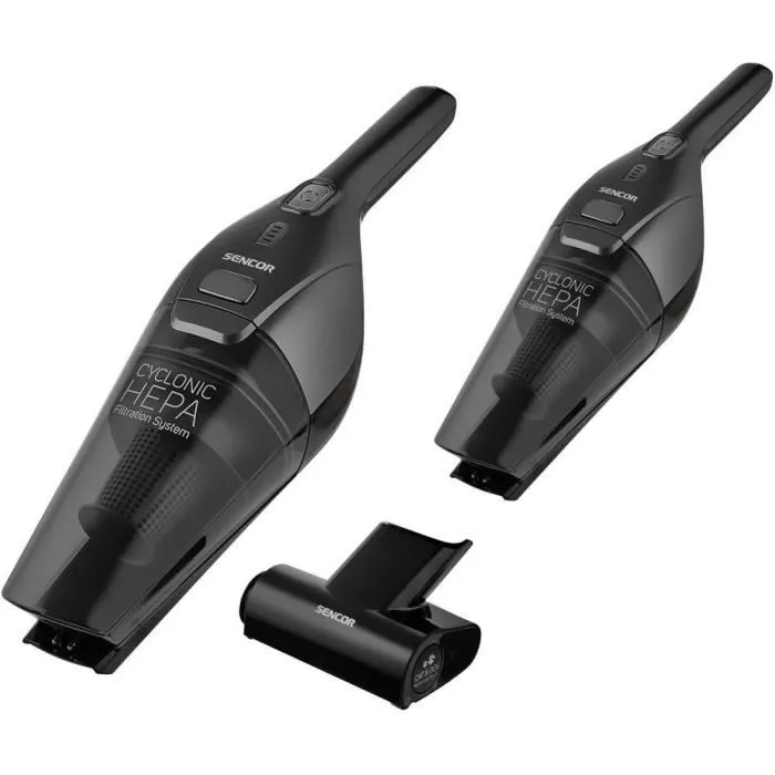 Sencor SVC 0608BK - Aspirateur balai sans fil 3 en 1, léger, autonomie 45 min, brosse rotative, filtration HEPA, pour poils d'animaux