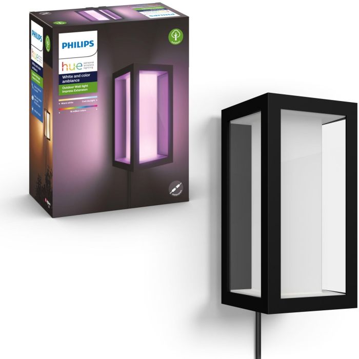 Philips Hue White & Color Ambiance Impress Wandleuchte schmal Schwarz