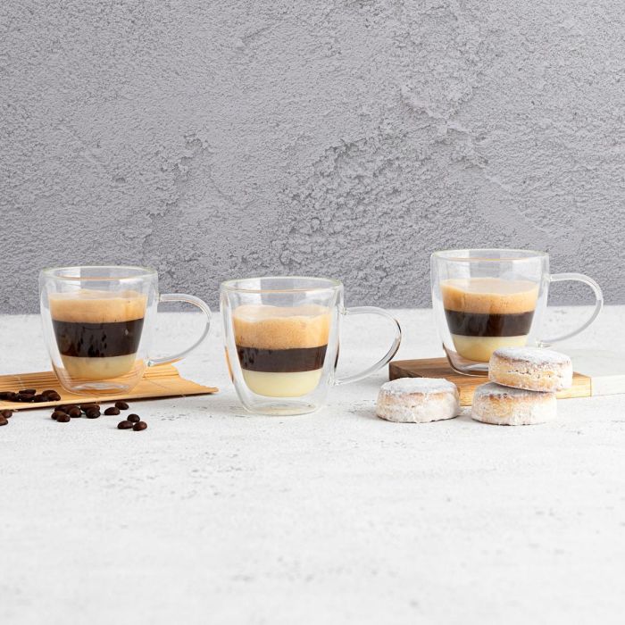 Taza Doble Pared Vidrio Serenia Quid 15 cL (24 Unidades) 1 Taza Doble Pared Vidrio Serenia Quid 15 cL (24 Unidades) 1