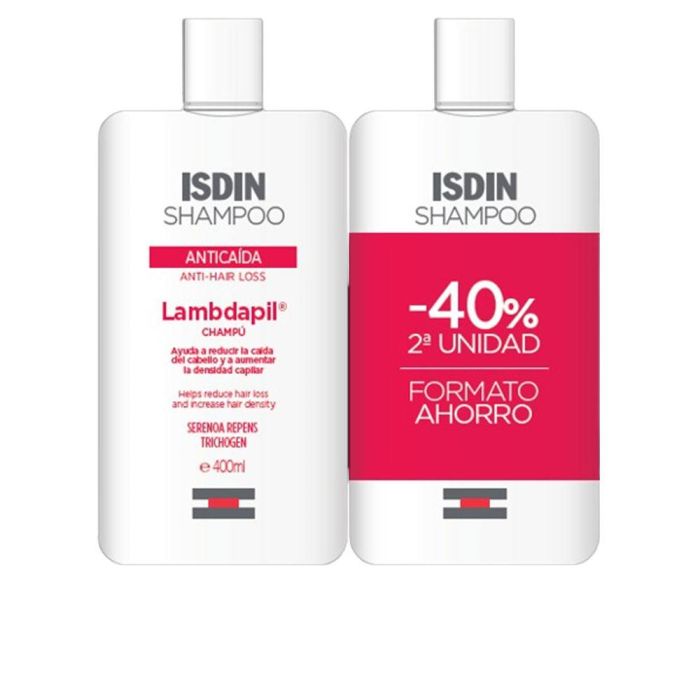 Isdin Lambdapil Shampoing Anti-Chute Pack 2 X 400 mL