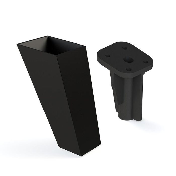 Pata Plástico Modelo Faster Acabado Blanco Q&Q 1