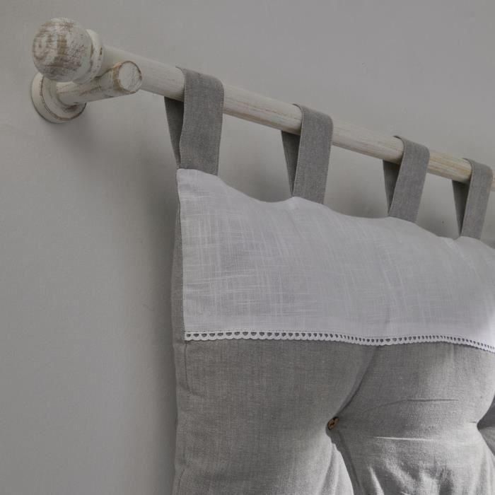 Tete de lit - TODAY - CHARME - Chambray x Slub Capucine - 45 x 70 cm 1 Tete de lit - TODAY - CHARME - Chambray x Slub Capucine - 45 x 70 cm 1