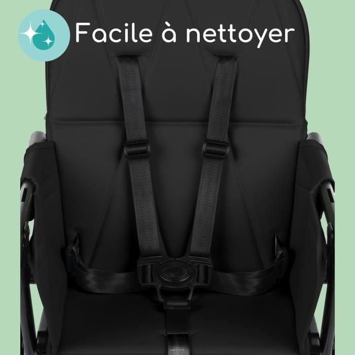 BEBECONFORT LILY Chaise haute bébé, ultra compacte et légere, confort optimal, de 6 mois a 3 ans, jusqu'a 15 kg, Tinted graphite 2