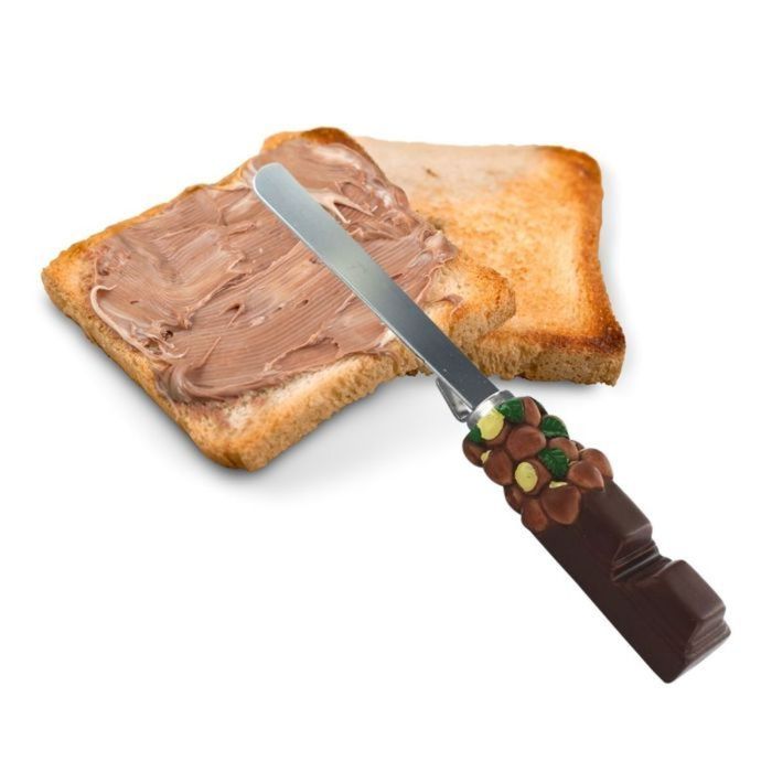 Spatule à tartiner Fackelmann Marron Argenté Acier inoxydable 19 cm (2 Unités) 3