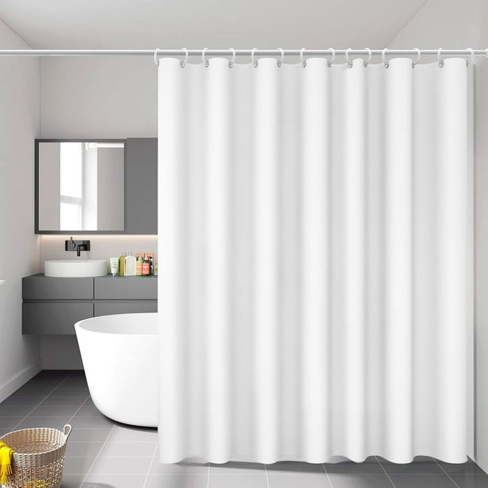 Rideau de Douche Exma Blanc PVC 140 x 180 cm 1