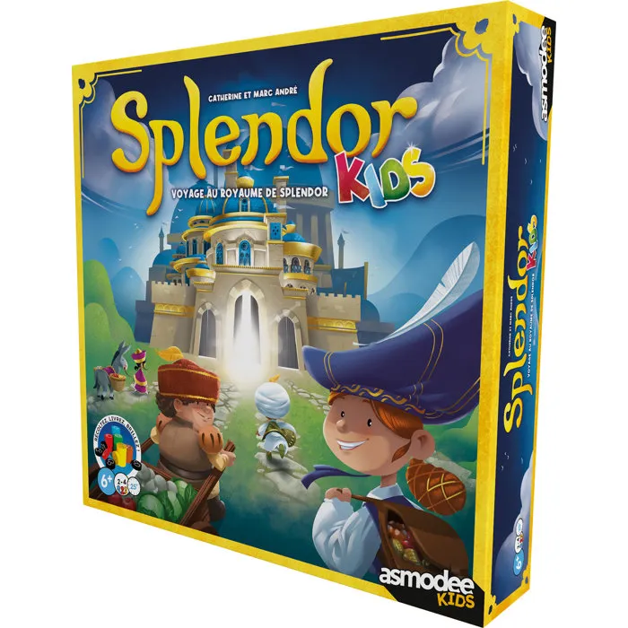 Asmodee Splendor Kids - Jeu de société pour enfants de 4 à 8 ans - Version française - 1 joueur ou plus - Multicolore