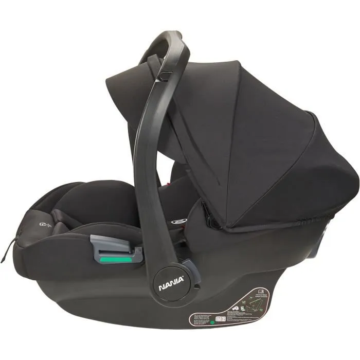 Nania Poussette combinée 2 en 1 Rimini avec siège auto MYLA, base Isofix, 4 roues - Noir NAN3760425910144 2 Nania Poussette combinée 2 en 1 Rimini avec siège auto MYLA, base Isofix, 4 roues - Noir NAN3760425910144 2