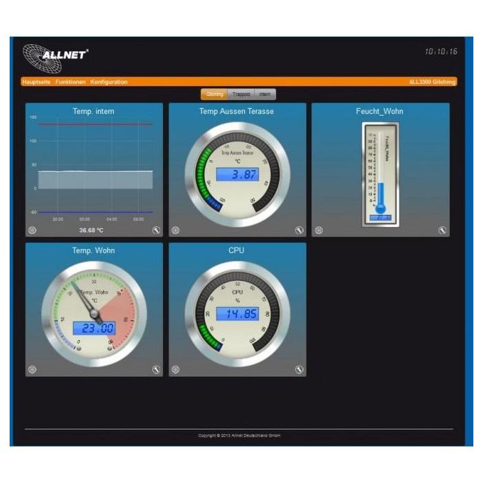 ALLNET MSR Zentrale ALL3500 inkl. 4 Sensor Ports & WLAN für IP Gebäude Automation 5 ALLNET MSR Zentrale ALL3500 inkl. 4 Sensor Ports & WLAN für IP Gebäude Automation 5