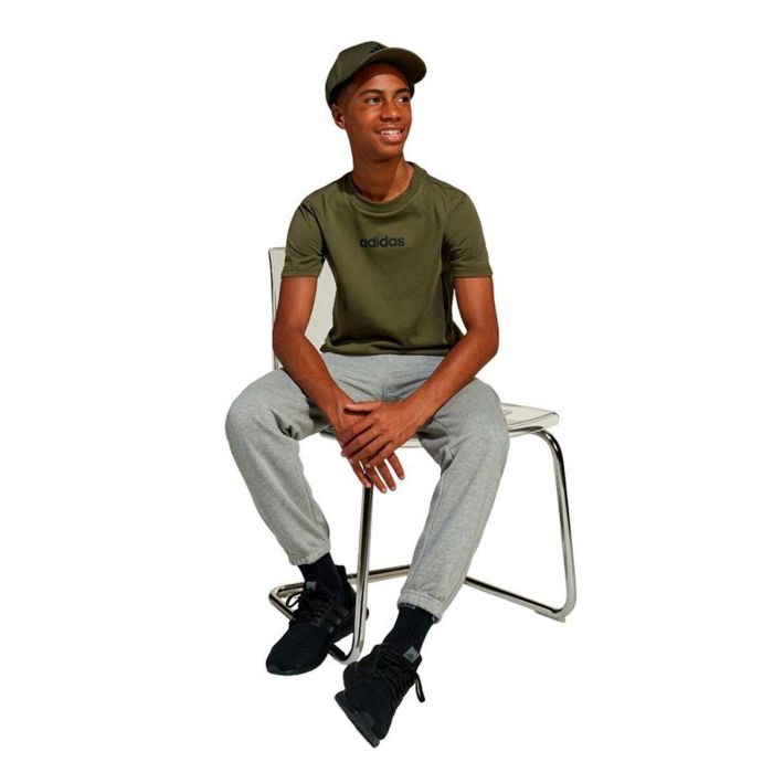 T shirt à manches courtes Enfant Adidas Lin 160 Noir Kaki S 3 T shirt à manches courtes Enfant Adidas Lin 160 Noir Kaki S 3