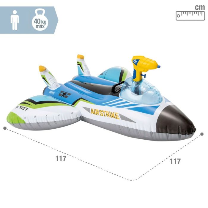 Matelas Gonflable Intex Pistolet à Eau Avion 117 x 117 cm (6 Unités) 3 Matelas Gonflable Intex Pistolet à Eau Avion 117 x 117 cm (6 Unités) 3