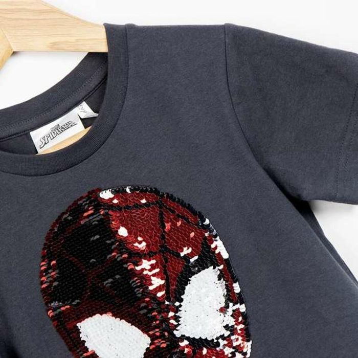 T-shirt à manches courtes enfant Spider-Man Gris foncé 4 T-shirt à manches courtes enfant Spider-Man Gris foncé 4