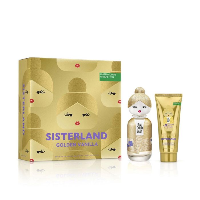 Set de Parfum Femme Benetton SISTERLAND GOLDEN VANILLA 2 Pièces