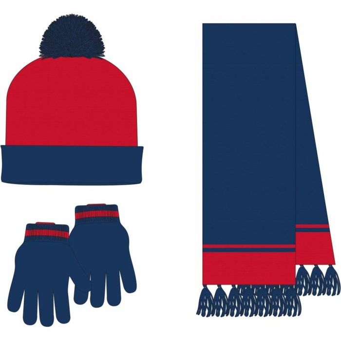 Bonnet et gants Spider-Man Bleu 1
