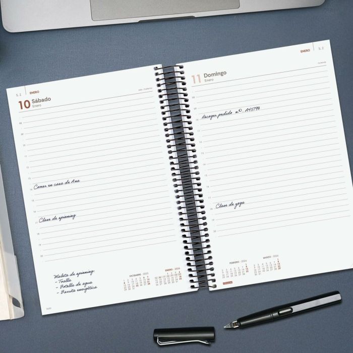 Agenda Finocam OPAQUE Bleu 16,5 x 24,2 cm 2026 4