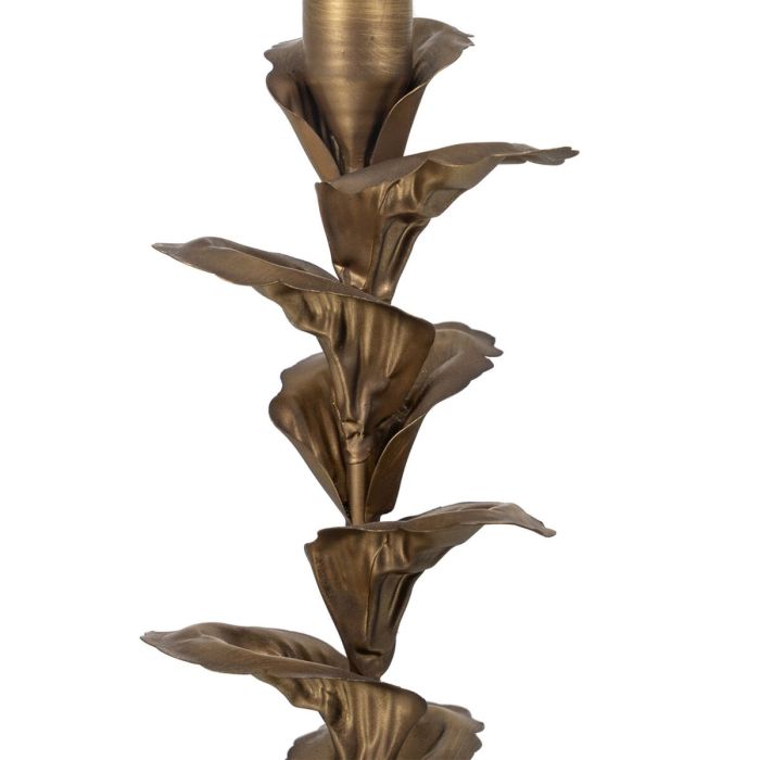 Bougeoir Doré Fer 9,5 x 9,5 x 30 cm 2