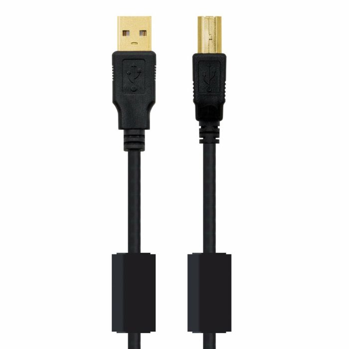Câble USB 2.0 A vers USB B NANOCABLE 10.01.1203 Noir 3 m (1 Unité) 7 Câble USB 2.0 A vers USB B NANOCABLE 10.01.1203 Noir 3 m (1 Unité) 7