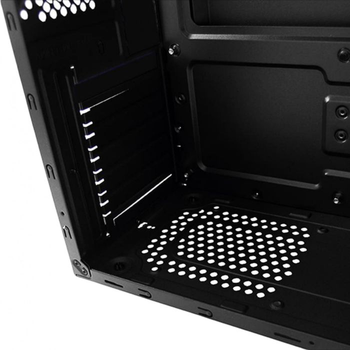 LC-Power 7036B Boîtier PC Midi-Tower Noir Compatible ATX, micro-ATX, Mini-ITX avec Ports USB 2.0, USB 3.2 Gen 1 et Support Ventilateurs 120 mm